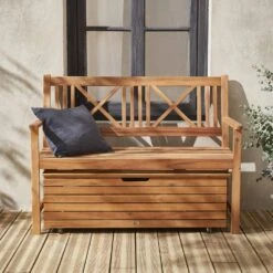 Banc En Bois 3 Places -Mobilier de maison acbenchnat 99cde42eed7b5e427c9bce076586f8f4