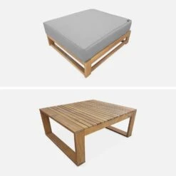 Salon De Jardin Bois 5 Places Couleur : Bois / Gris 15 Salon De Jardin Bois 5 Places Couleur : Bois / Gris -Mobilier de maison ach3005gy 9c0b899b675d7257ccc6180cd3542b84