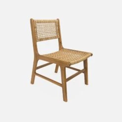 Table De Jardin Bois Et Métal + 4 Chaises En Cannage Et Bois Couleur : Ivoire 11 Table De Jardin Bois Et Métal + 4 Chaises En Cannage Et Bois Couleur : Ivoire -Mobilier de maison ackd150r4civo 48e953fbff9a37ba77fca0aed62b7706