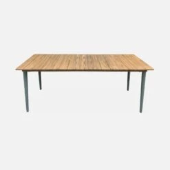 Table De Jardin Bois Et Métal 8 Places Couleur : Savane -Mobilier de maison ackd200rsav 0503e8201ac2f3dac88db8aea71c8351
