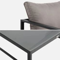 Salon De Jardin D'angle Aluminium 5 Places Couleur : Anthracite / Taupe 11 Salon De Jardin D'angle Aluminium 5 Places Couleur : Anthracite / Taupe -Mobilier de maison af3004atbn de52776deddd0ce0792d33b97b49f360