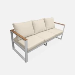 Salon De Jardin Bois Et Aluminium 5 Places Couleur : Beige 11 Salon De Jardin Bois Et Aluminium 5 Places Couleur : Beige -Mobilier de maison afec3101whbg 4c592703364f5e077c92a04a256d7cad