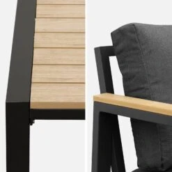 Salon De Jardin Aluminium Et Polywood 4 Places Couleur : Gris Foncé -Mobilier de maison afpw3101atgy 82b9cc4368dee721b7551e824fde7803