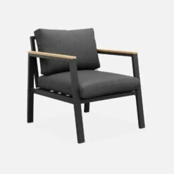 Salon De Jardin Aluminium Et Polywood 4 Places Couleur : Gris Foncé -Mobilier de maison afpw3101atgy 9595dd54db9f6e18a2054bd2b0030c96