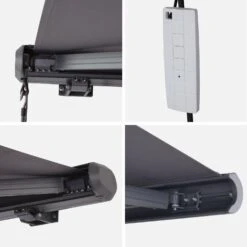 Store Banne électrique 3x2,5m Couleur : Gris -Mobilier de maison awa3x25fcgy 46440df2f6be3d97b5e26e9dcdafd9f8