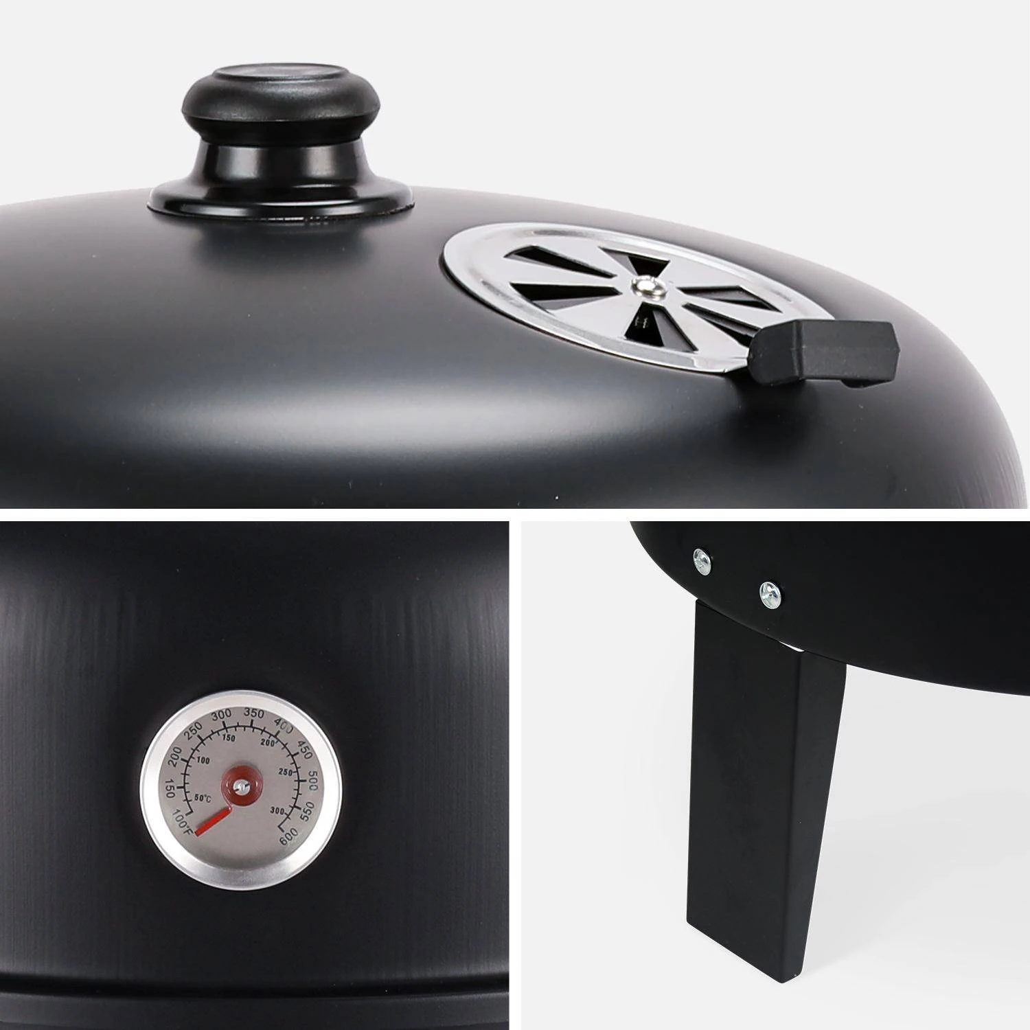 Barbecue Fumoir Charbon De Bois Ø38cm 7 Barbecue Fumoir Charbon De Bois Ø38cm – Image 7