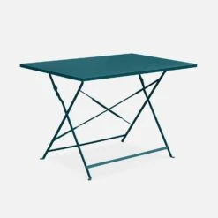 Table De Jardin Bistrot Pliable Métal, 4 Chaises Couleur : Bleu Canard 8 Table De Jardin Bistrot Pliable Métal, 4 Chaises Couleur : Bleu Canard -Mobilier de maison bs110r4bd 4169a052b85c23c4be17f7fcdab13fbd