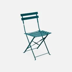Table De Jardin Bistrot Pliable Métal, 4 Chaises Couleur : Bleu Canard 10 Table De Jardin Bistrot Pliable Métal, 4 Chaises Couleur : Bleu Canard -Mobilier de maison bs110r4bd 9491805745c0a89dc797b9d246975e6c