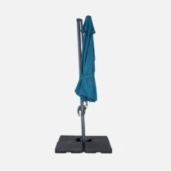 Parasol Déporté Rond Ø 350cm Couleur : Bleu Canard -Mobilier de maison cdukd350bd 38b9b8999dfc9887e7b01925dd2a9aa1