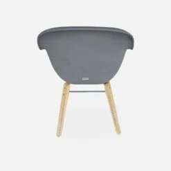 Fauteuil Scandinave Acacia (lot De 2) Couleur : Gris -Mobilier de maison cemarmgyx2 9923295460a1ab005214b338ea030f22