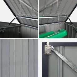 Cache Poubelle 1,75m² En Acier Galvanisé 17 Cache Poubelle 1,75m² En Acier Galvanisé -Mobilier de maison cpm2at 8dec881ccc2f2c3befbf8fb0453cdf43