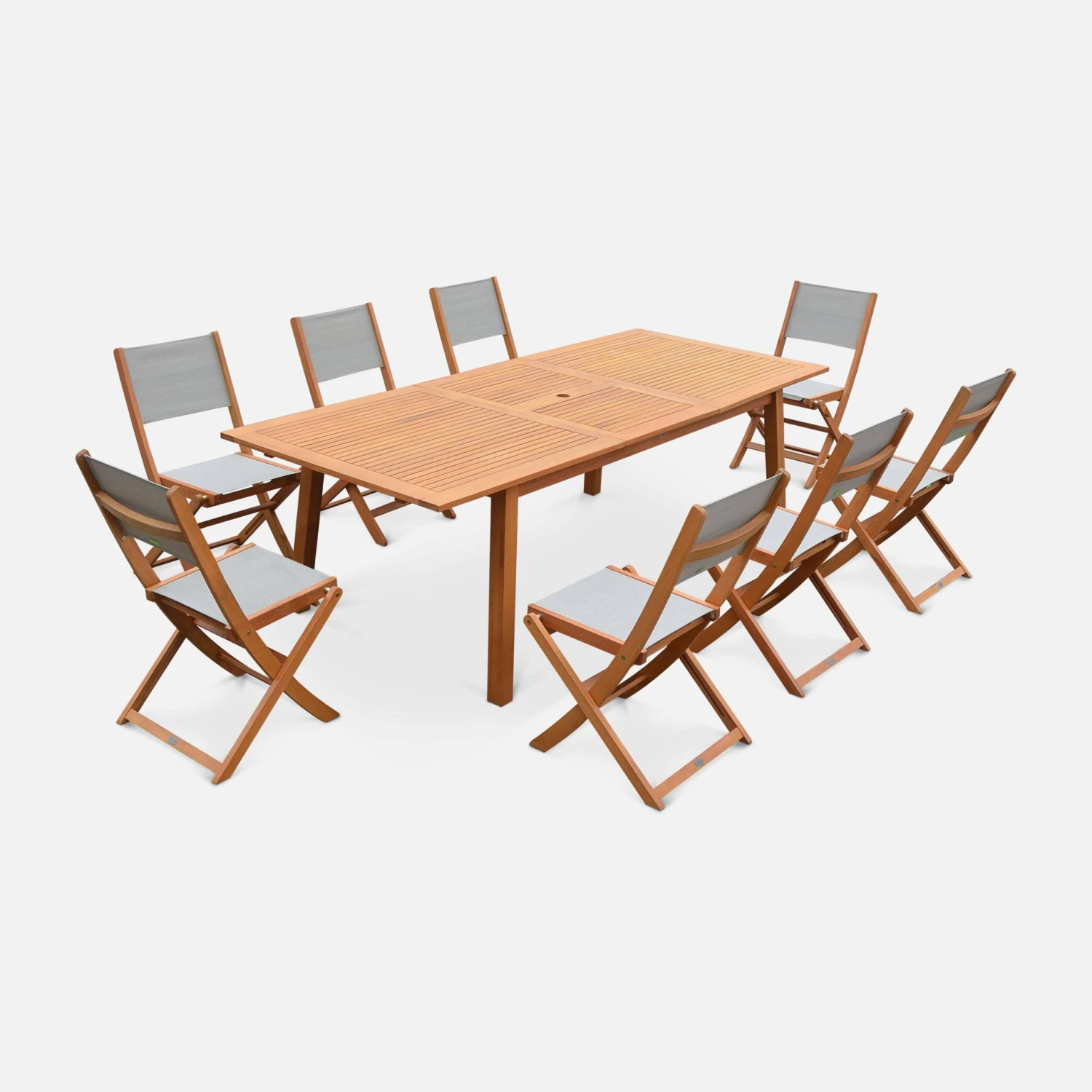 Table De Jardin Extensible Bois , 8 Chaises 1 Table De Jardin Extensible Bois , 8 Chaises