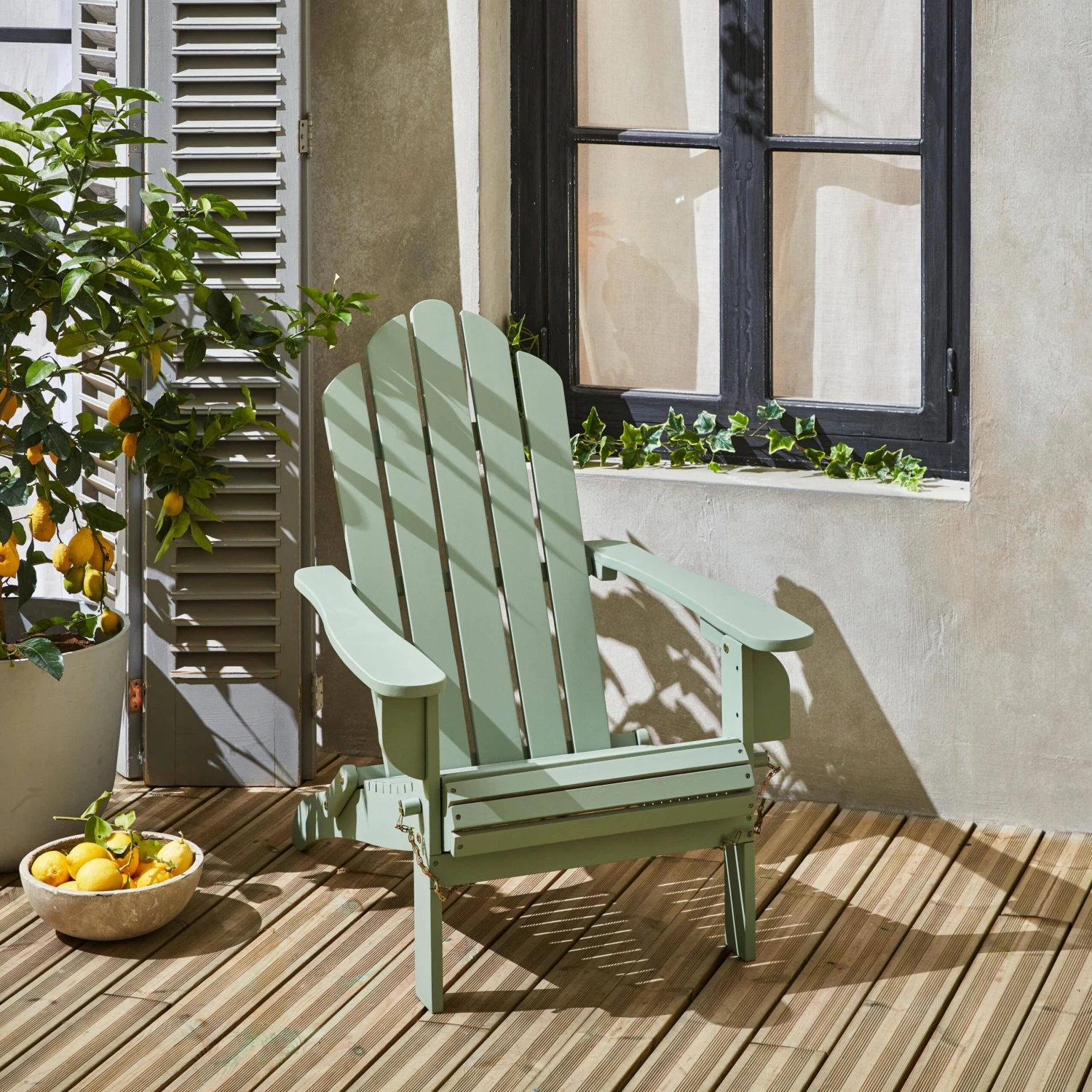 Fauteuil De Jardin Pliable Bois Couleur : Vert De Gris 1 Fauteuil De Jardin Pliable Bois Couleur : Vert De Gris