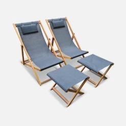 Bain De Soleil Et Repose-pieds Bois Eucalyptus Multi Positions (lot De 2) 11 Bain De Soleil Et Repose-pieds Bois Eucalyptus Multi Positions (lot De 2) -Mobilier de maison ectxdeckfratx2 ad4c7131225e9ef0491692feee9b7e2a