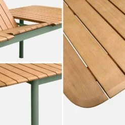 Table De Jardin Extensible Bois Et Métal 6 à 8 Places -Mobilier de maison ecxtp190seggy 9bbadbe9991709e442d504edec486b1d