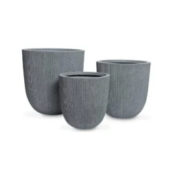 Cache-pots Plastique (lot De 3) Couleur : Gris Foncé -Mobilier de maison fpplx3at af5dfb4bfc51cf0601ae9f44b75e231a