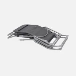Bain De Soleil Textilène Pliant Avec 2 Positions (lot De 2) Couleur : Anthracite -Mobilier de maison glidx2at 11e91008104fe97f44148d6ff3e52293