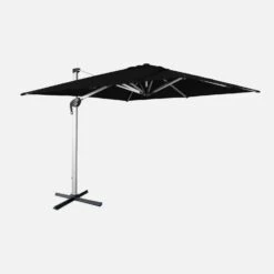Parasol Déporté Carrée 3x3m Couleur : Noir