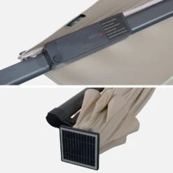 Parasol LED Déporté Rond 3m -Mobilier de maison hufibled300bg 6985517fb9027dbaae1000f52b31c7e3