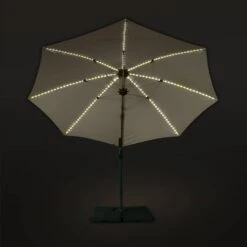 Parasol LED Déporté Rond 3m -Mobilier de maison hufibled300bg 9208a57779d0b91b29830efba86faab4