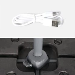 Parasol LED Déporté Rond 3m -Mobilier de maison hufibled300bg 93399479de57e1ef19f857e6801674b5