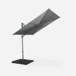 Parasol Déporté Carré 2,5x2,5m -Mobilier de maison huflat25x25gy 228f587346d0380983d535314b4a0db6
