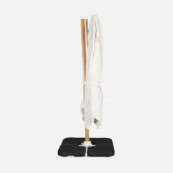 Parasol Déporté Carré 3x3m, Mât Effet Bois Couleur : Ecru -Mobilier de maison hukd3x3wdecru c6018e62f0ab12496c95630603c89ad9