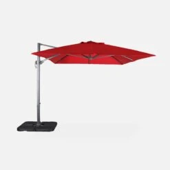 Parasol Déporté Rectangulaire 3x4m + Dalles à Lester 50x50cm Couleur : Rouge 17 Parasol Déporté Rectangulaire 3x4m + Dalles à Lester 50x50cm Couleur : Rouge -Mobilier de maison hukd3x4basered 6d3cbd3befa9bfb366d431db2d4faf9b