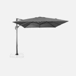 Parasol Déporté Rectangulaire 3x4m Couleur : Gris -Mobilier de maison hukd3x4gy b3d16cd340738b535964cd9ec6a9a973
