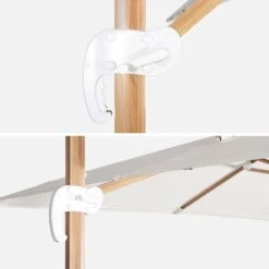 Parasol Déporté Rectangulaire 3x4m, Mât Effet Bois Couleur : Ecru -Mobilier de maison hukd3x4wdecru 758b2bc0227ecaa4c53d5475c5aea042