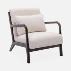 Fauteuil Scandinave Bouclette Et Bois D'hévéa Teinté Wengé 9 Fauteuil Scandinave Bouclette Et Bois D'hévéa Teinté Wengé -Mobilier de maison iacscadwlboucl 9cd82303ca9513fb82b227165d38792f