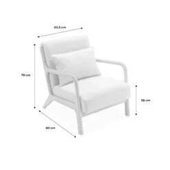 Banquette 2 Places + Fauteuil Bouclette En Bois D'hévéa Teinté Noyer Clair -Mobilier de maison iacscalwl1n2bcl 28e477b1c82f1fc281b8a7e45a93ea8a