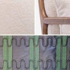 Banquette 2 Places + Fauteuil Bouclette En Bois D'hévéa Teinté Noyer Clair -Mobilier de maison iacscalwl1n2bcl a1a6f49a3f3bf0b2058a8077f406338b