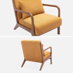 Fauteuil Scandinave Velours Côtelé Et Bois D'hévéa Noyer Clair 11 Fauteuil Scandinave Velours Côtelé Et Bois D'hévéa Noyer Clair -Mobilier de maison iacscalwlcrocr aae12e0f21795ee0bdd23c11d29bda47