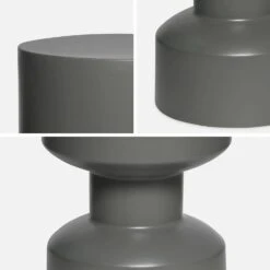 Table D'appoint, Bout De Canapé, Table De Chevet En Métal, Ø30x H 47cm Couleur : Gris Foncé -Mobilier de maison iayastbl30gre f029368db46f062dc2b65f6ac1182d04