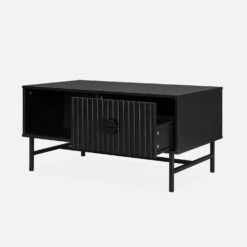Table Basse Effet Bois Rainuré Noir 14 Table Basse Effet Bois Rainuré Noir -Mobilier de maison ibazcoftable 8f956942ace3f32a1836fe56abe9790f