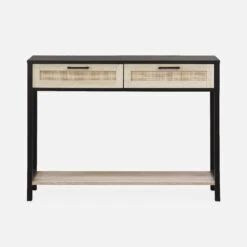 Console Scandinave Effet Bois Et Cannage -Mobilier de maison ibcanconsole 008c1dfc3a8abb895b1333bd51ccc416