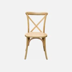 Chaise De Bistrot Vintage Bois (lot De 2) Couleur : Naturel -Mobilier de maison ibelchrx2nat 5bebff99021963c3741daaec6d63864c