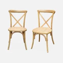 Chaise De Bistrot Vintage Bois (lot De 2) Couleur : Naturel -Mobilier de maison ibelchrx2nat df29a90eba02f00509d8fd336703e8e1
