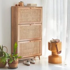 Meuble à Chaussures Cannage