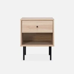 Table De Chevet Effet Bois Rainuré -Mobilier de maison ibragbedside a86bd2deb5a2cb2667a7d907dc548560