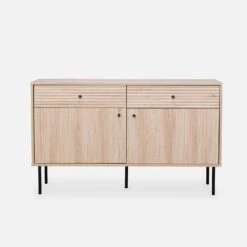 Buffet De Rangement Bois Rainuré 120 Cm -Mobilier de maison ibragbuffet 36aea3f0b4df957f53c5e6bc4e6f8f5e
