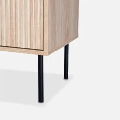 Meuble TV Décor Bois Rainuré 120 Cm -Mobilier de maison ibragtvstand fa0a63b6972571c24a7a06cca87ebc44