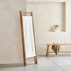 Paravent Pliable Bambou Et Toile Blanche -Mobilier de maison ibscre135natwh 1e67962db31a2e8761059f1a2baf48e5