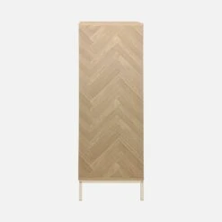 Vaisselier Effet Bois Décor Chevrons 2 Portes -Mobilier de maison ibudcabinet 97245afd17a6a186d297c9442394e0d5