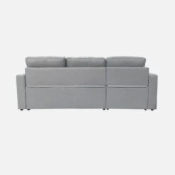 Canapé D'angle Convertible 3 Places Couleur : Gris Clair -Mobilier de maison iccsofalg bb038334ca0e5b2d2dc6662a7c4a679f