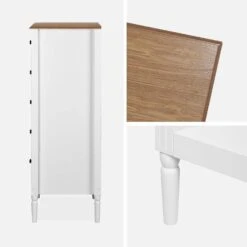 Chiffonnier 5 Tiroirs Placage Bois De Frêne -Mobilier de maison icelchif5d 10fd155e34cb5b60779107ab0ecd5327