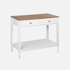 Console Avec 2 Tiroirs, Placage Bois De Frêne -Mobilier de maison icelconsole ecf6e5aae50bfa94f8ceff656af33b64