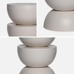 Table D'appoint, Bout De Canapé, Table De Chevet En Métal, Ø32 X H 46.5cm Couleur : Crème -Mobilier de maison icoustbl32ivo f51ee181420b43a3cd7d0a881025b2ba