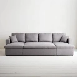 Canapé Panoramique Convertible 4 Places Tissu Couleur : Gris Clair 15 Canapé Panoramique Convertible 4 Places Tissu Couleur : Gris Clair -Mobilier de maison icpurbsofalg c3d6a514366f6c08d77eaef6433d55f4